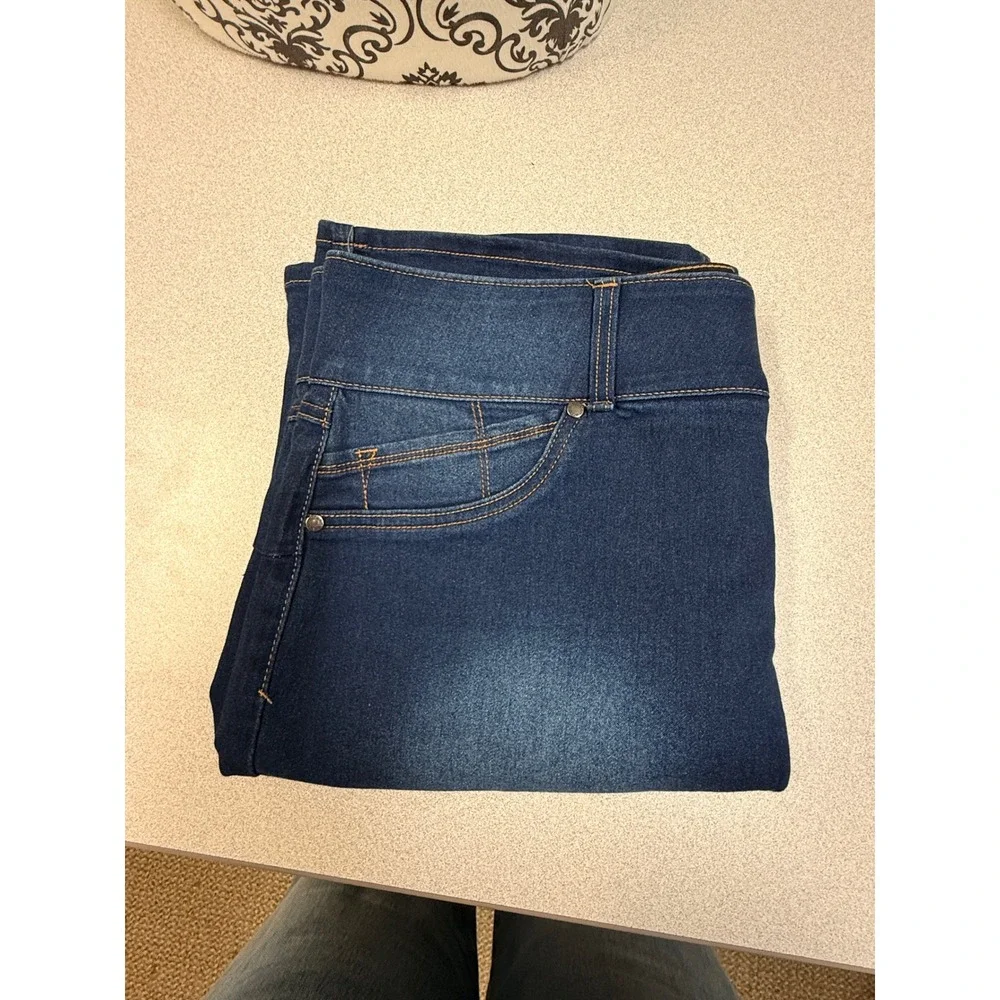 1822 Denim Women Blue Wash Classic Fit Denim Pencil Skirt Size‎ 16